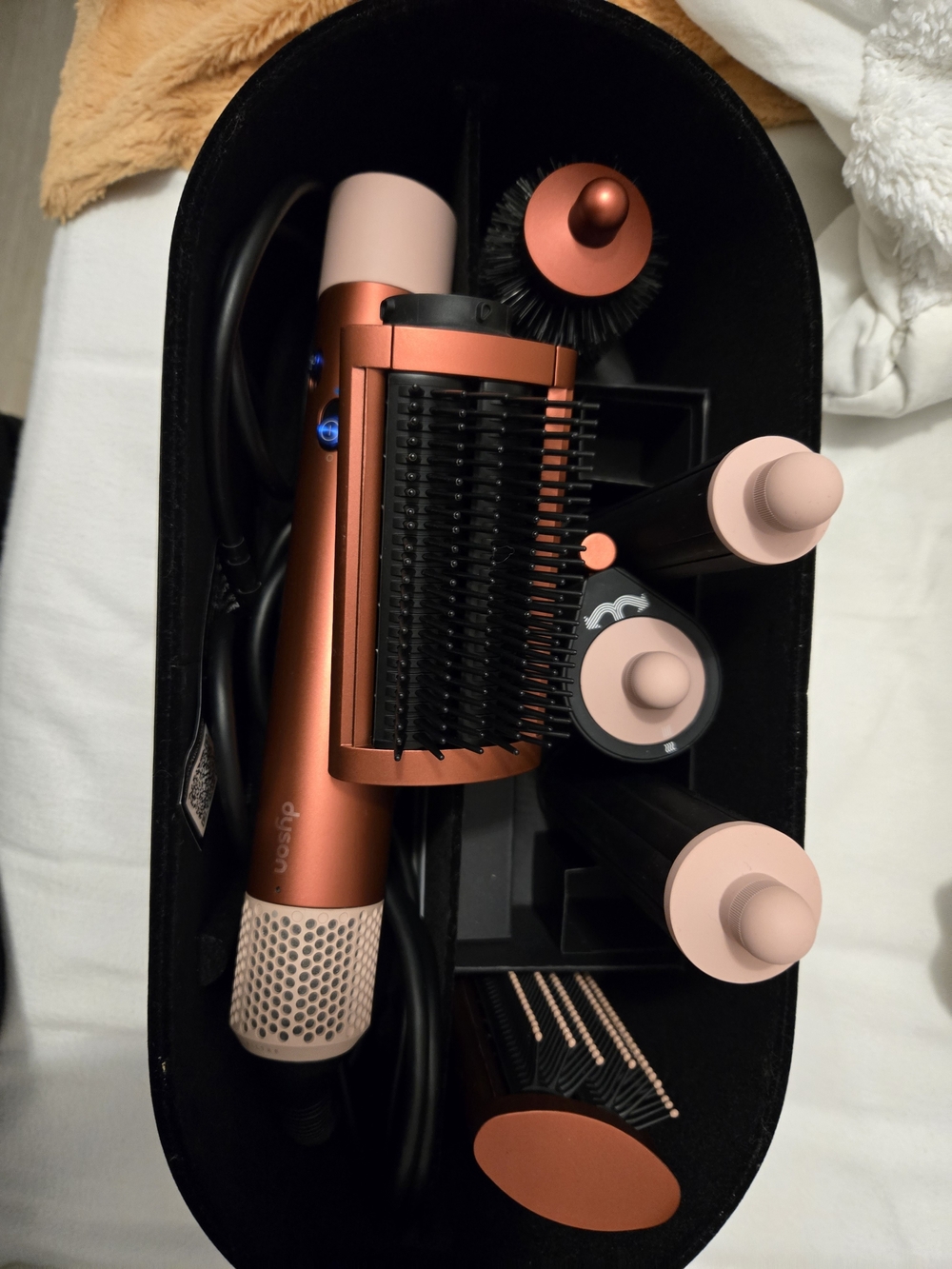 Dyson multi-styler set in copper and pink